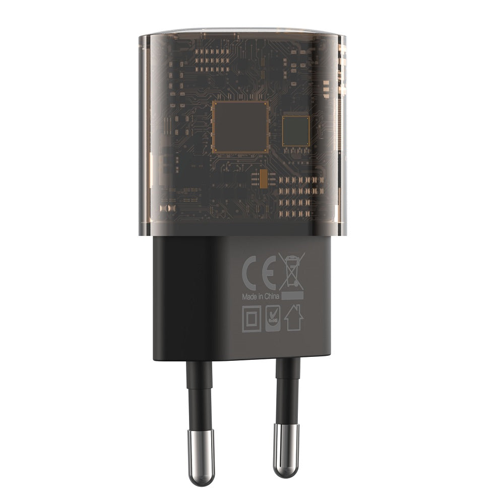 Netzladegerät XO Design CE05, 30W, 3A, 1 x USB-A - 1 x USB-C, Braun
