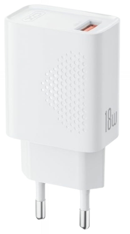 Netzladegerät XO Design L159, 18W, 3A, 1 x USB-A, Weiß
