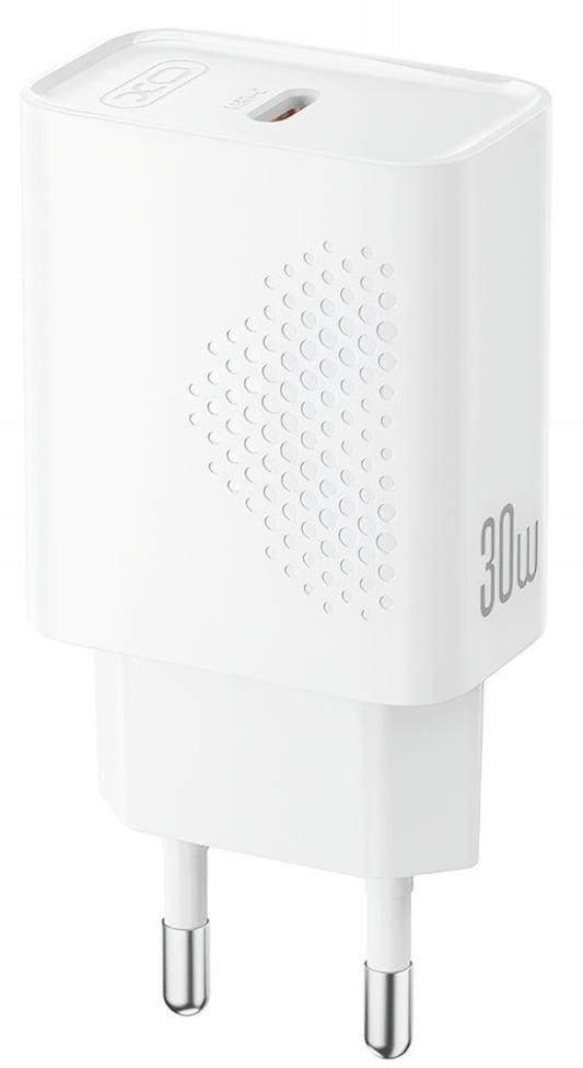 Netzladegerät XO Design L162, 30W, 3A, 1 x USB-C, Weiß