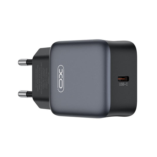 XO Design L155 Network Charger, 30W, 3A, 1 x USB-C, Black