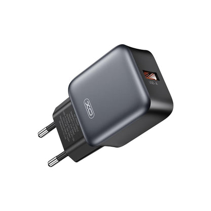 Netzladegerät XO Design L152, 18W, 3A, 1 x USB-A, Schwarz