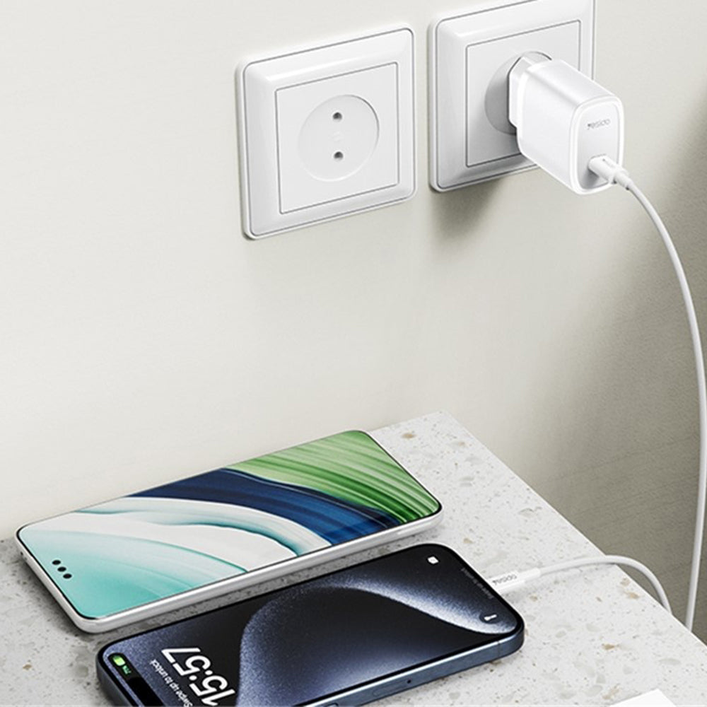 Netzladegerät Yesido YC57, 20W, 3A, 1 x USB-C, Weiß