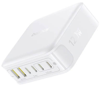 Baseus EnerFill FH21 Ladestation Ladegerät, 120W, 2 x USB-A - 4 x USB-C, Weiß E0120T01