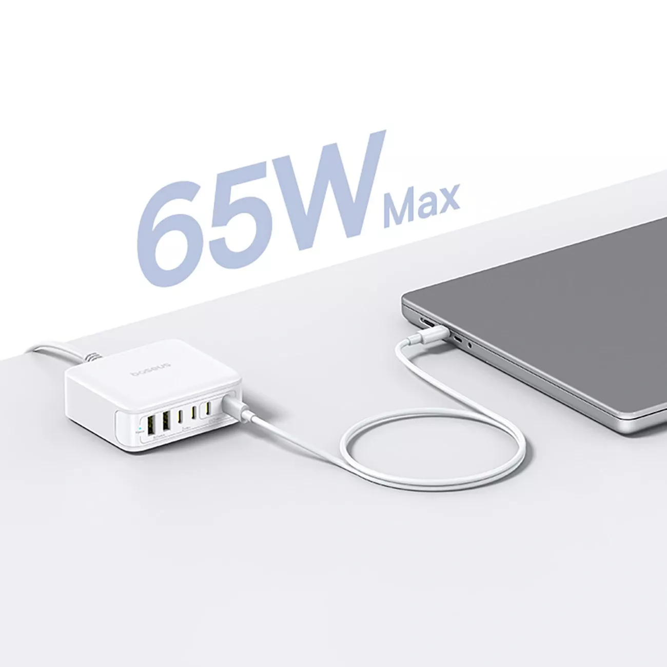 Baseus EnerFill FH21 Ladestation Ladegerät, 120W, 2 x USB-A - 4 x USB-C, Weiß E0120T01