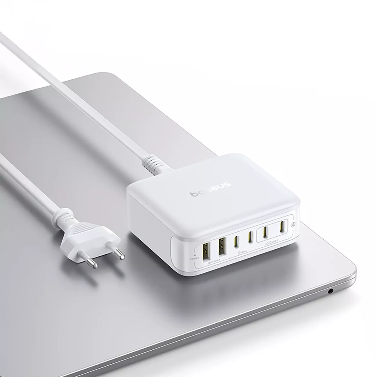 Baseus EnerFill FH21 Ladestation Ladegerät, 120W, 2 x USB-A - 4 x USB-C, Weiß E0120T01