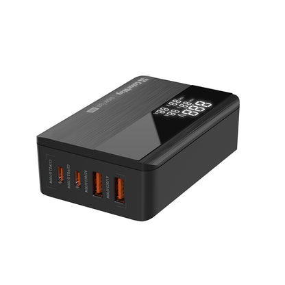 ColorWay Display Charging Station, 100W, 5A, 2 x USB-A - 2 x USB-C, Black
