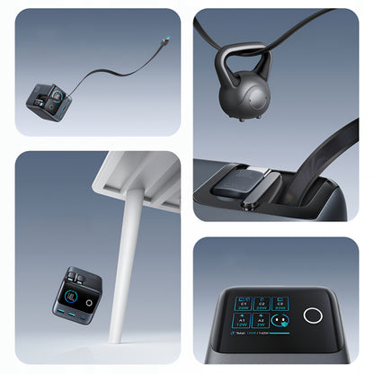 Ladestation mit USB-C Kabel Joyroom Podix JR-TRD01, 140W, 1 x USB-C - 2 x USB-A, Grau