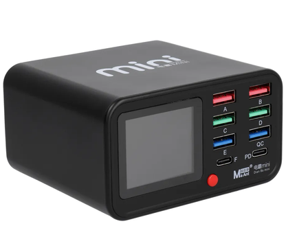 Ladestation MaAnt Dianba Mini, 75W, 2 x USB-C - 6 x USB-A, Schwarz