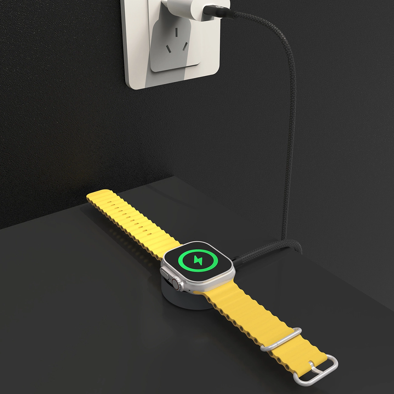 Dudao A12C Wireless-Ladegerät für Apple Watch Series, Schwarz