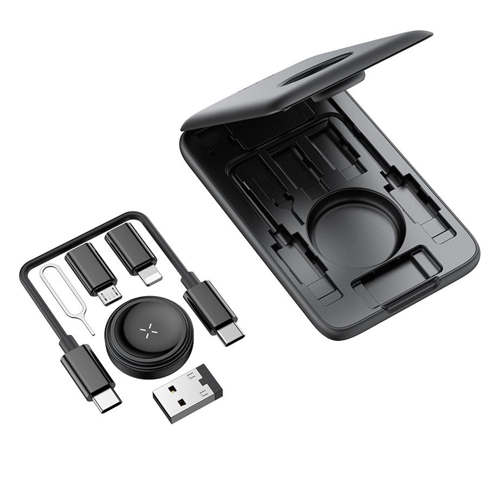 Drahtloses Ladegerät McDodo CH-2440 8in1 für Apple Watch Series, Schwarz