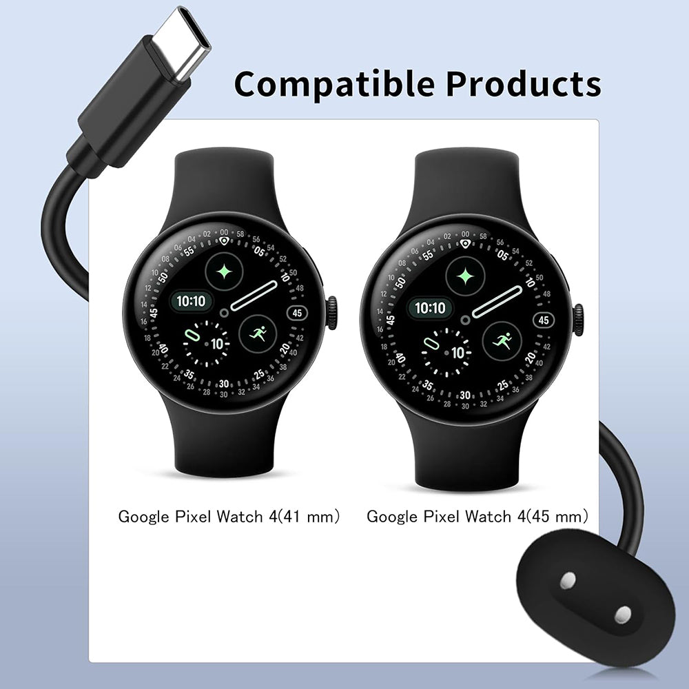 Wireless-Ladegerät Techsuit THPX für Google Pixel Watch 4 Serie, Schwarz