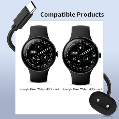 Wireless-Ladegerät Techsuit THPX für Google Pixel Watch 4 Serie, Schwarz
