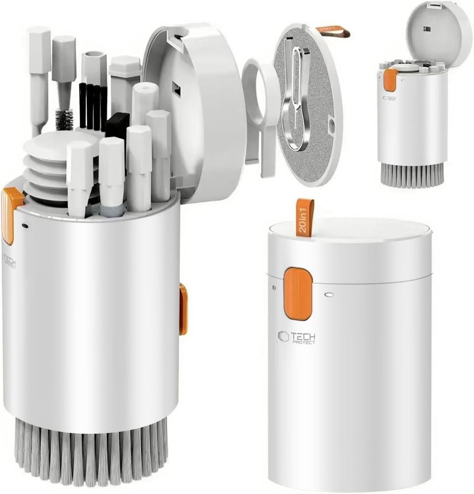 Reinigungswerkzeug Tech-Protect CS01, 20in1, Weiß