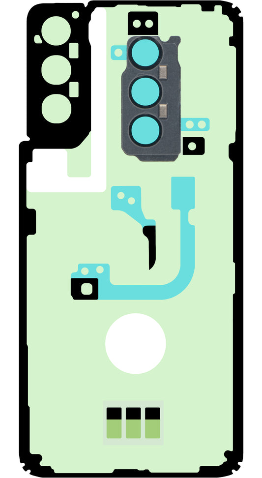 Klebeset für Akkudeckel Samsung Galaxy S21+ 5G G996, Service Pack GH82-24565A