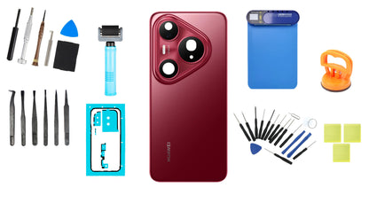 Kit Akku-Deckel Huawei Pura 80 Pro Glazed Red Service Pack und Spezielle Service-Werkzeuge