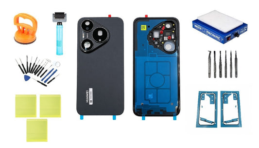 Huawei Pura 90s Pro Akkudeckel-Kit Mulberry Black Service Pack und spezielle Servicewerkzeuge