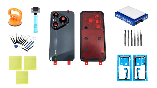 Huawei Pura 90s Pro Max Akkudeckel-Kit Graphite Black Service Pack mit speziellem Servicewerkzeug