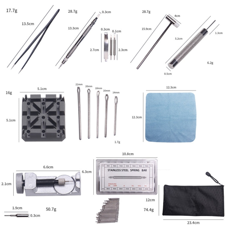 OEM-Uhrmacherwerkzeuge, 390in1