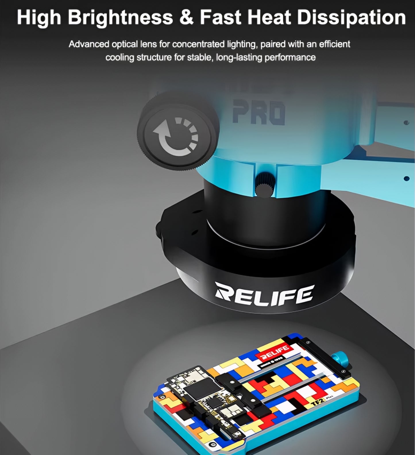Relife RL-033E Lampe für Mikroskop, Schwarz