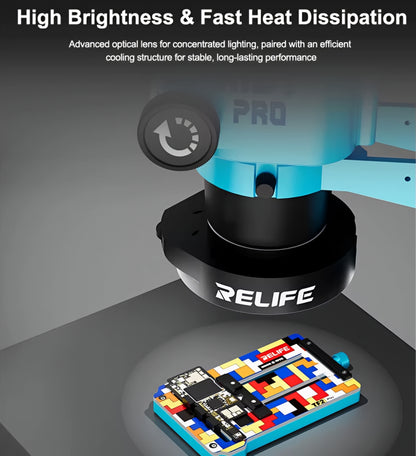 Relife RL-033E Lampe für Mikroskop, Schwarz