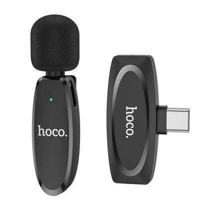 HOCO L15 Bluetooth Lavalier, USB-C, Black