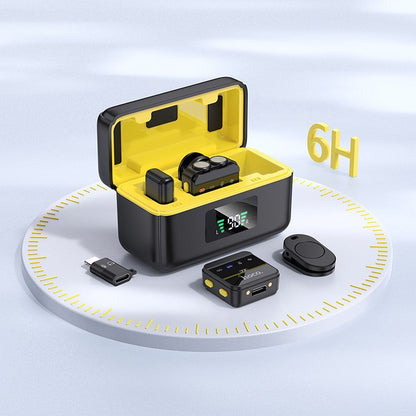 Lavaliermikrofon HOCO L17, USB-C / Lightning, Set 2 Stück, Schwarz