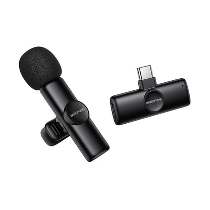 Lavaliermikrofon Borofone BFK16 Winner, USB-C, Schwarz