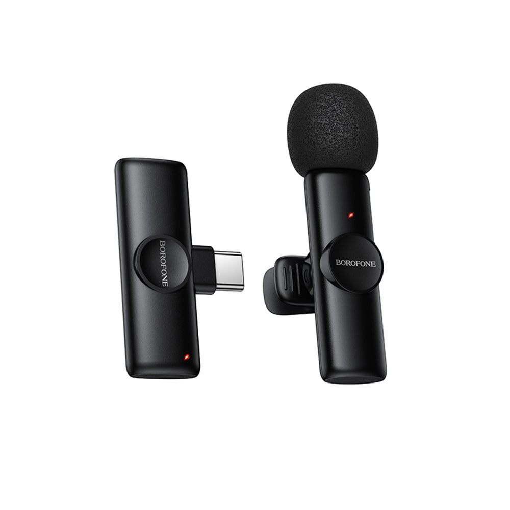Lavaliermikrofon Borofone BFK16 Winner, USB-C, Schwarz