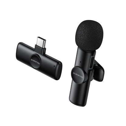 Lavaliermikrofon Borofone BFK16 Winner, USB-C, Schwarz