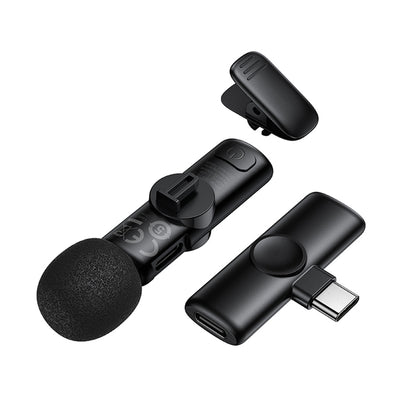 Lavaliermikrofon Borofone BFK16 Winner, USB-C, Schwarz