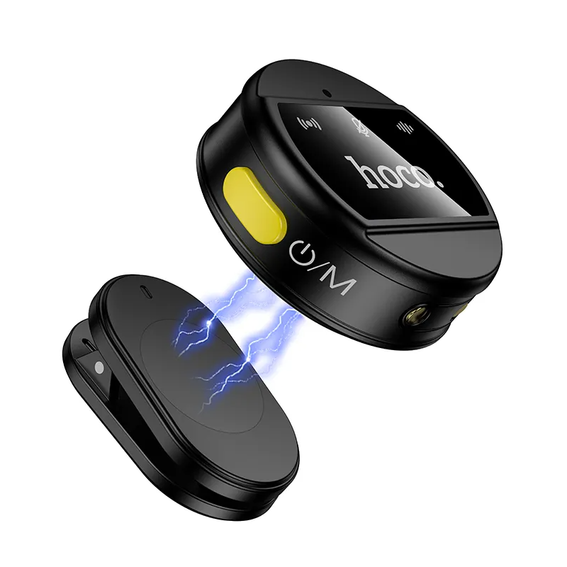 Lavaliermikrofon HOCO L22, USB-C / Lightning, Set 2 Stück, Schwarz