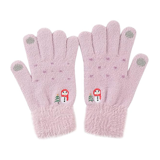 Damen Touchscreen Winterhandschuhe Techsuit ST0011, Größe 17cm, Lila