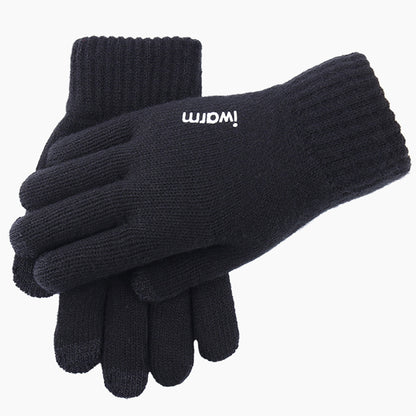 Winter-Touchscreen-Handschuhe Iwarm ST0005, Größe 21cm, Schwarz