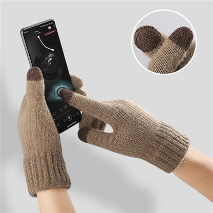 Winter-Touchscreen-Handschuhe Iwarm ST0016, Größe 22cm, Braun