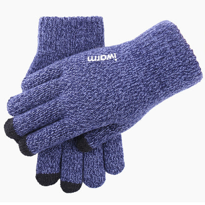 Winter-Touchscreen-Handschuhe Iwarm ST0018, Größe 23cm, Blau