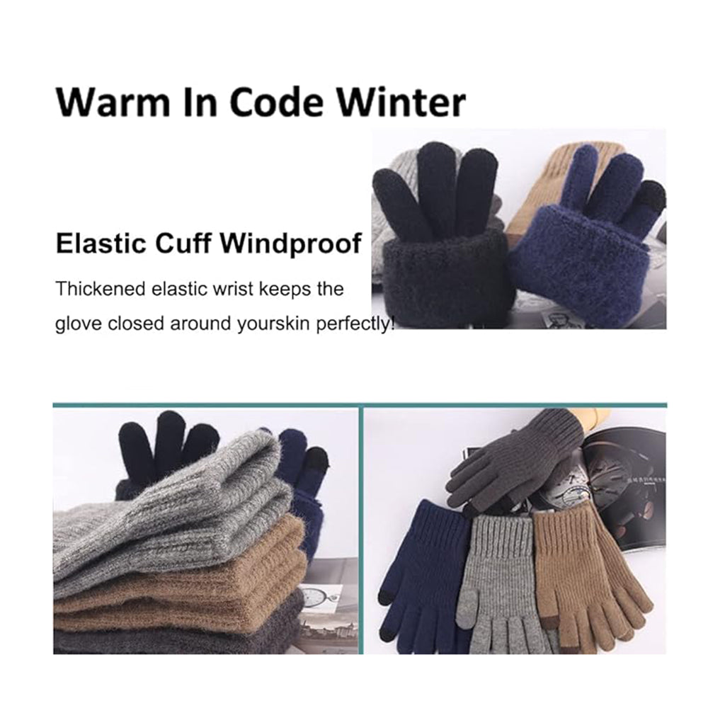 Unisex Winter Touchscreen Handschuhe Techsuit ST0012, Größe 22cm, Hellgrau