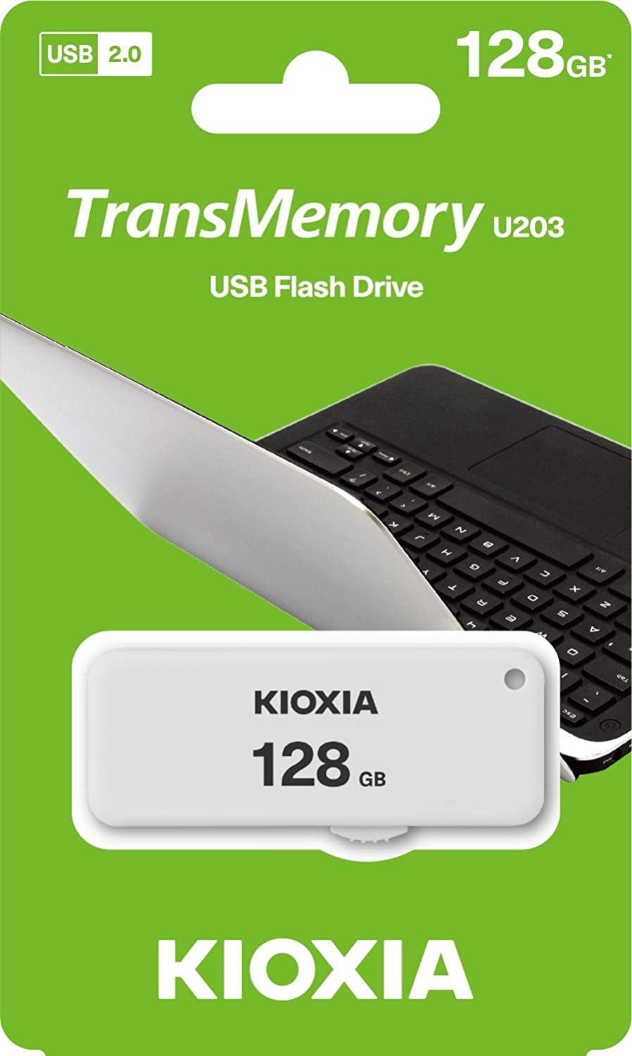 USB-A External Memory KIOXIA U203, 128Gb LU203W128GG4