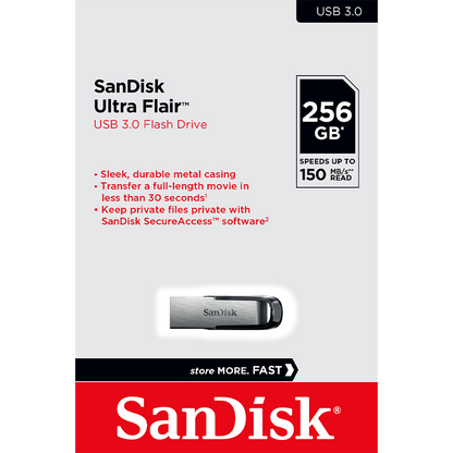 Externe Speicher USB-A 3.0 SanDisk Ultra Flair, 256GB SDCZ73-256G-G46