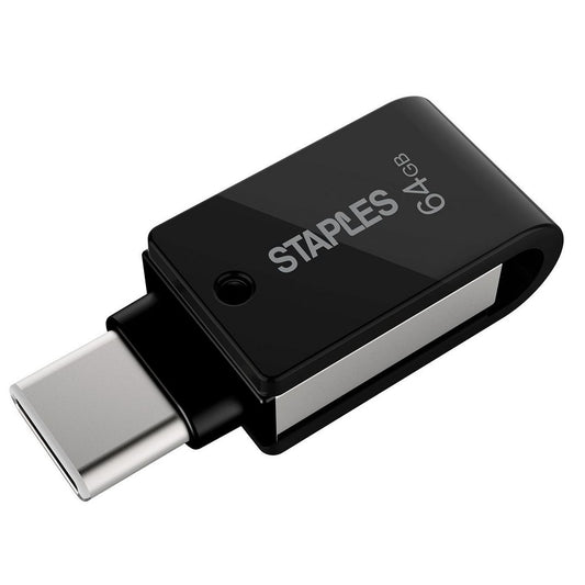 Externer Speicher USB-A 3.1 / USB-C Staples K23, 64Gb EKMMD64GK233CST