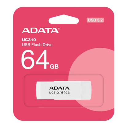Externer USB-A 3.2 Speicher Adata UC310, 64Gb UC310-64G-RWH