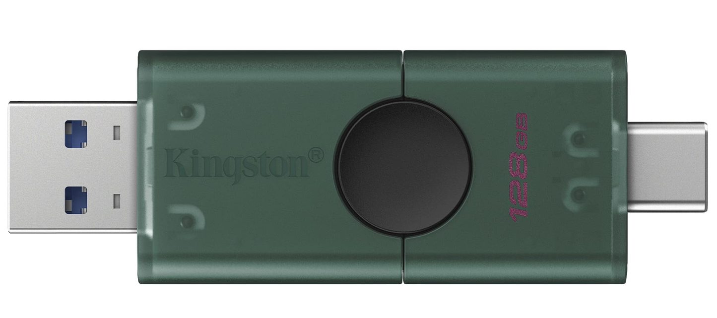 Externer Speicher USB-A 3.2 / USB-C Kingston Duo, 128Gb DTDEG2/128GB