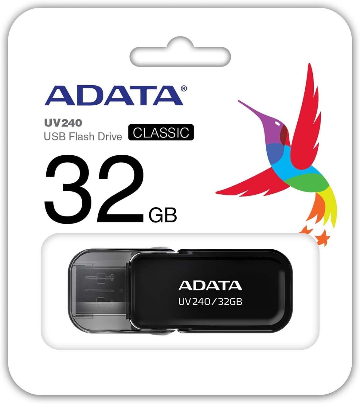 Externer Speicher USB-A Adata UV240, 32 GB AUV240-32G-RBK