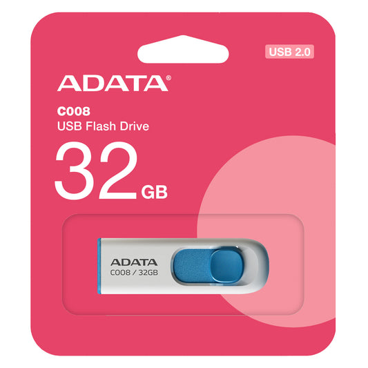 Externer USB-A Speicher Adata C008, 32Gb AC008-32G-RWE