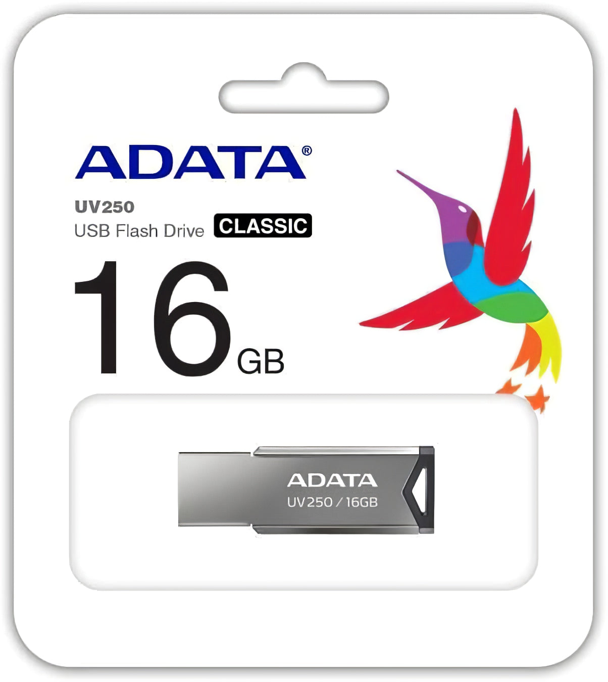 Externer USB-A-Speicher Adata UV250, 16 GB AUV250-16G-RBK