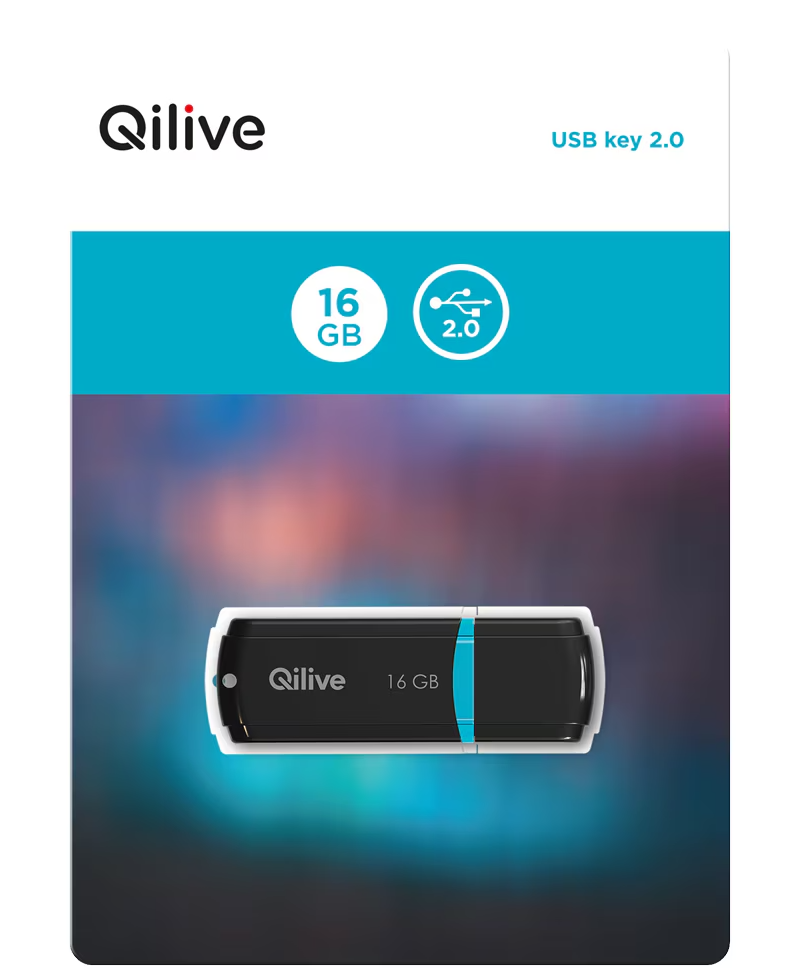 Externer USB-A Speicher Qilive C160, 16GB EKMMD16GC160QL