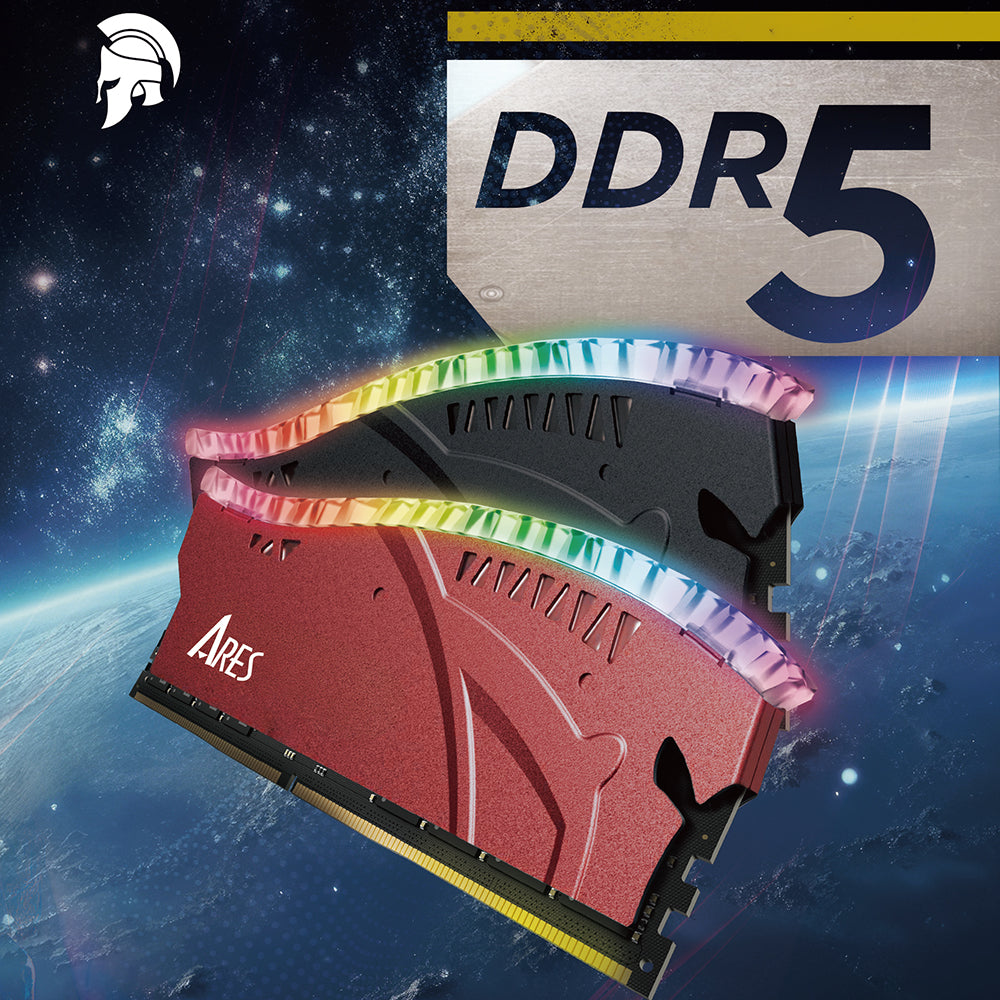 RAM-Speicher Dato Ares Armor Lite, DDR5, RGB, 16GB, 7200Mhz, Schwarz ARB16G5K72