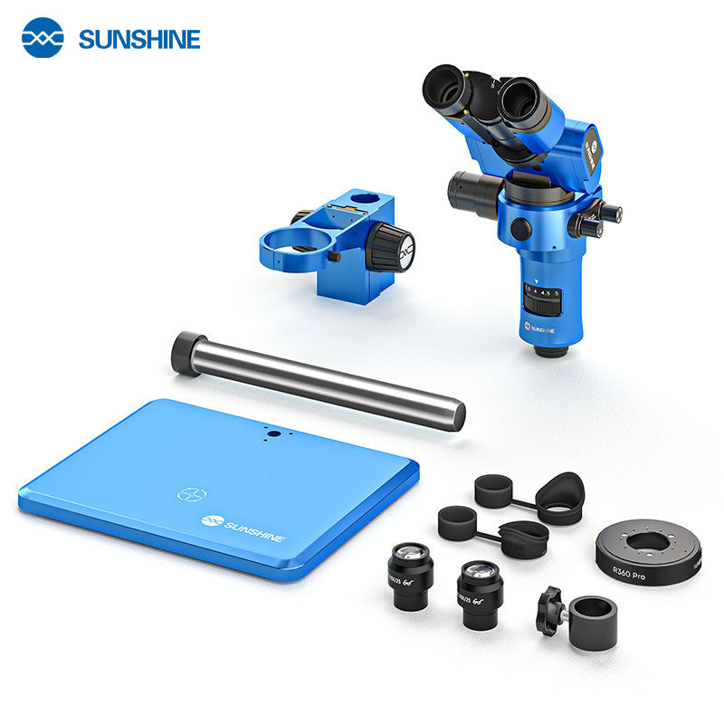 Sunshine R360 Pro Mikroskop, Blau