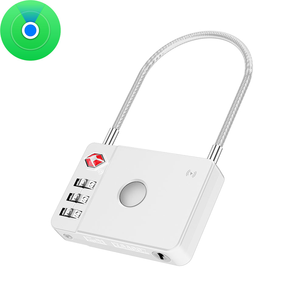 MiLi SmartTag MiLock Luggage für iOS Series, Weiß HD-P16-L
