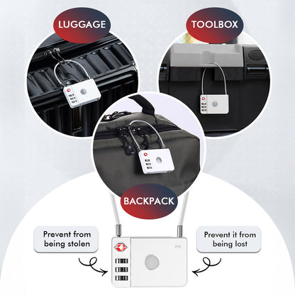 MiLi SmartTag MiLock Luggage für iOS Series, Weiß HD-P16-L