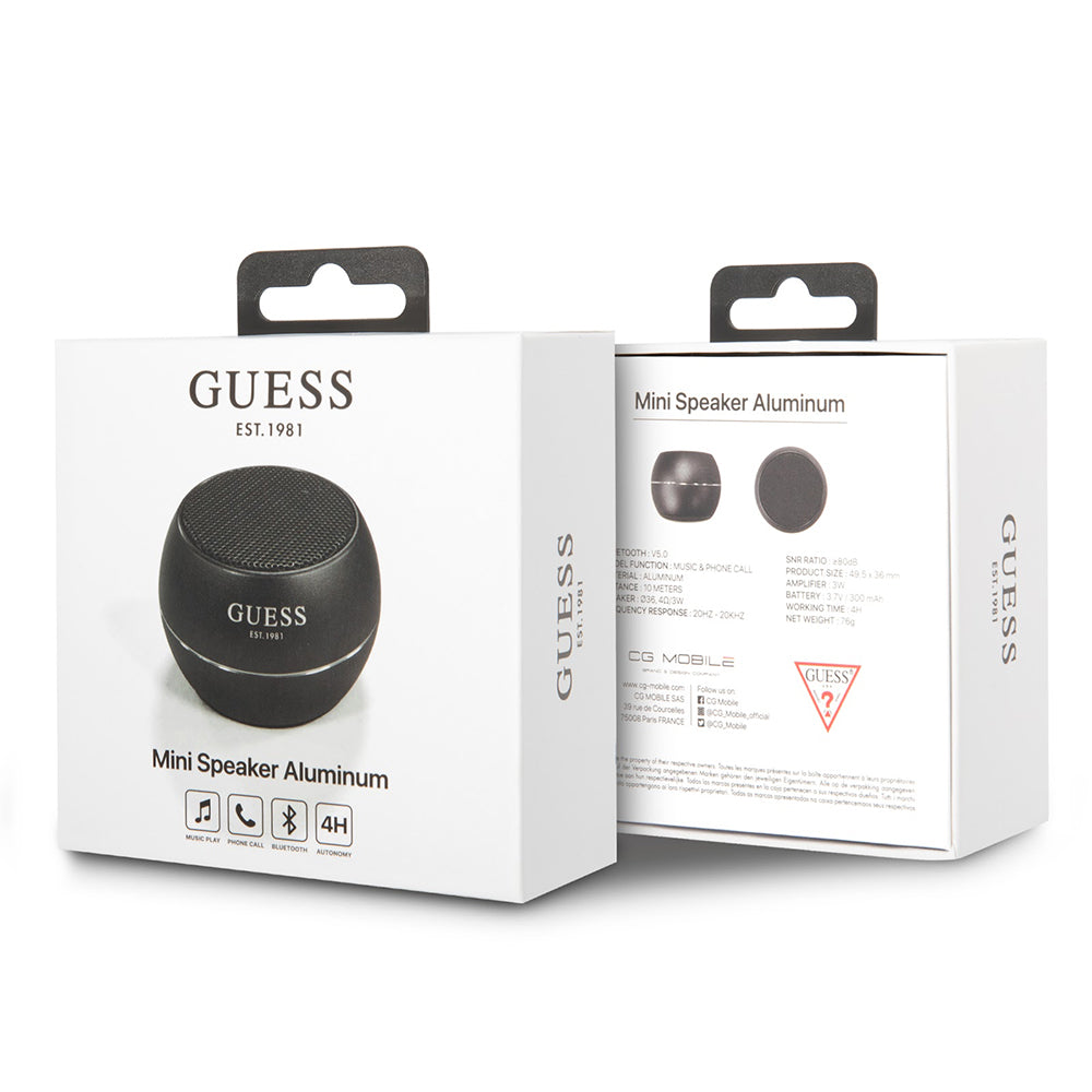 Guess Portable Bluetooth Speaker, 3W, Black